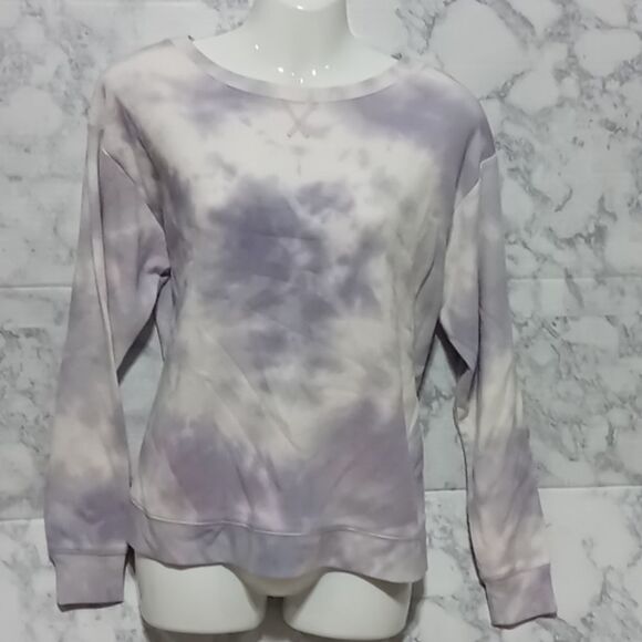 TIe-dye oversize long sleeve thermal top S - Picture 3 of 6